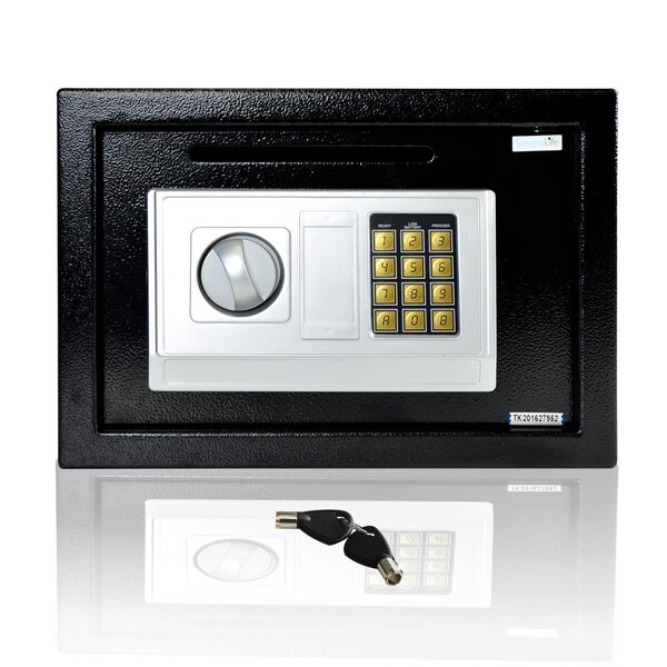 Serenelife Electronic Safe Box With Mechanical Override, Includes Keys, SLSFE342 SLSFE342 - main